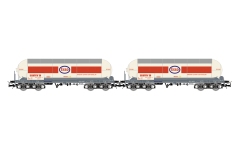 Electrotren HE6099 - H0 - 2-tlg. Set Ammoniak-Kesselwagen ESSO-Saltra, RENFE, Ep. IV